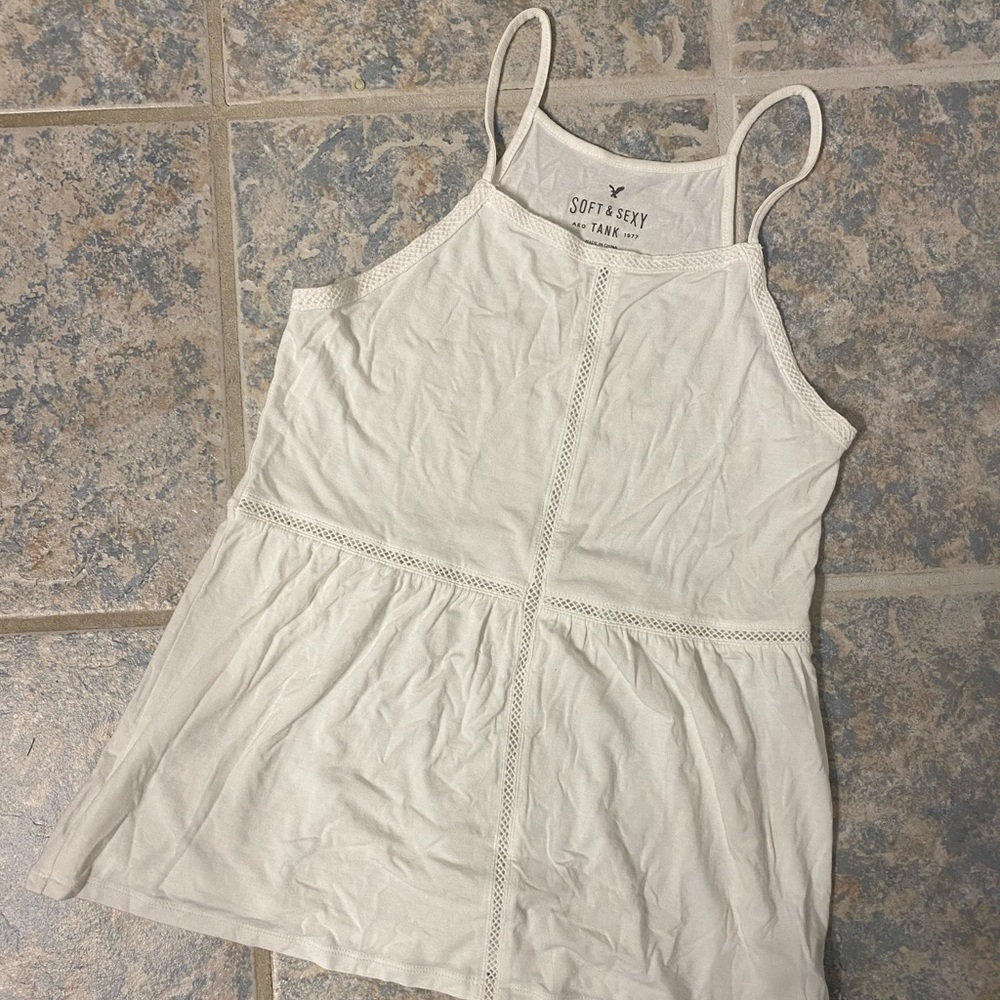 AE | white halter top
